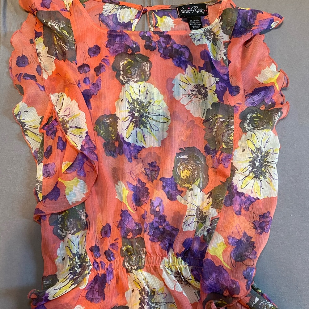 Flowered blouse